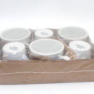 6 TUXTON Eggshell Restaurant Tea Coffee Latte Cups Sublimation Ceramic Mugs New